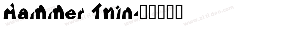 Hammer Thin字体转换